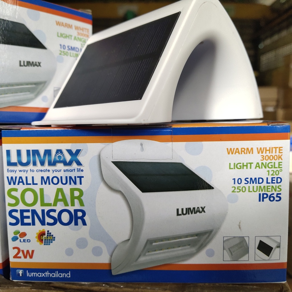 LUMAX WALL MOUNT SOLAR SENSOR 2W