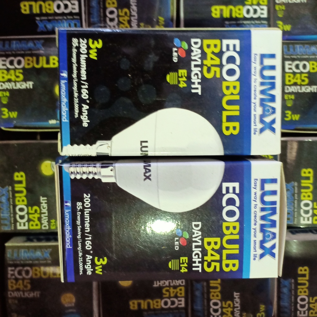 หลอด LED LUMAX#ECOBLUB B45-200LM/865/3W E14 (Daylight)